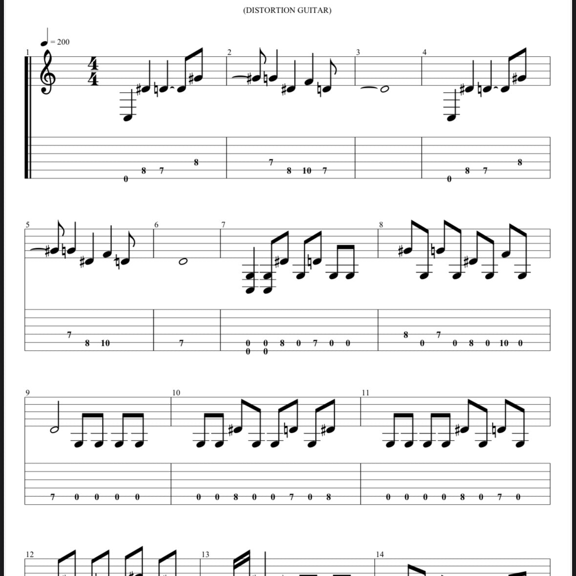 OFTS - "October Twenty Seventh" Tabs